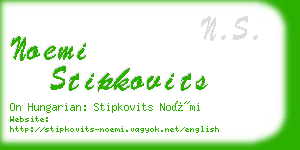 noemi stipkovits business card